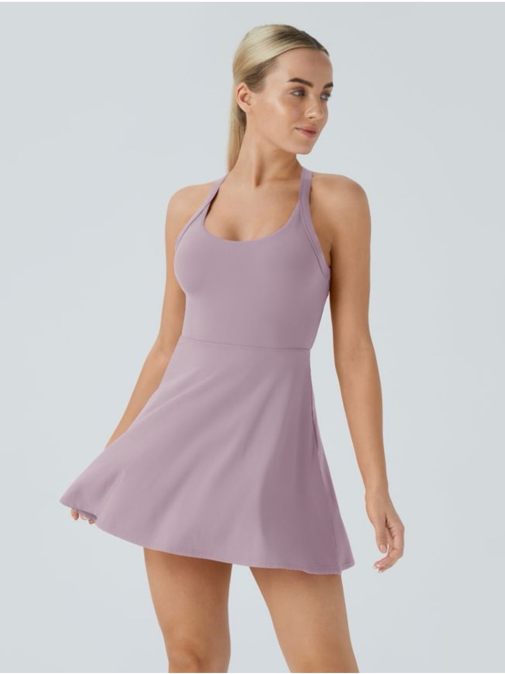 Open-Back Lavender Activewear dress size M
